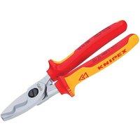 KNIPEX Vde Cable Shears With Twin Cutting Edge 200Mm in Red