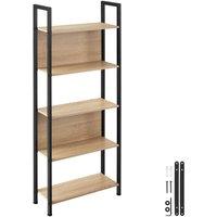 tectake Presentation Shelf Westport in Light Brown