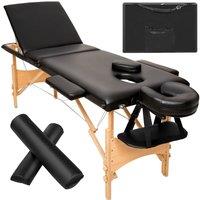 tectake Massage Table Daniel in Black