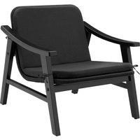 tectake Garden Chair Treviso in Black | Size: 1 Seater