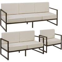 tectake Garden Furniture Comosa in Brown | Size: 6 Person