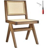 tectake Accent Chair Lizzy Per Piece - Light Oak | Size: 1 Pack
