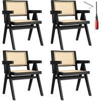 tectake Dining Chair Lizzy Set Of 4 - Black | Size: 4 Pack