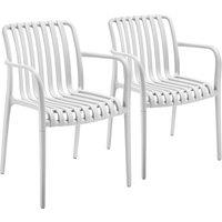 tectake Garden Chairs Alcudia in Cream | Size: 2 Seater