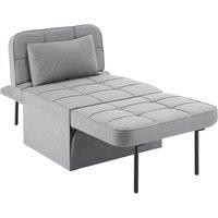 tectake Sofa Bed Ponto in Light Grey