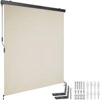 tectake Vertical Awning Eloise in Beige | Size: 160 cm x 250 cm