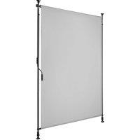 tectake Retractable Awning Taija in Light Grey | Size: 100 cm x 310 cm
