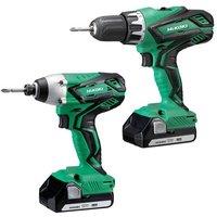 HIKOKI KC18DGLJAZ Twin Pack 18V 2 x 1.5Ah Li-ion in Green