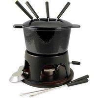 Swissmar 11-Piece Sierra Fondue Set - Black