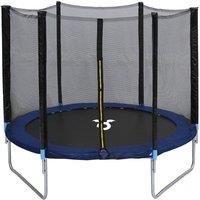 Charles Bentley Monster Children's Trampoline with Safety Net Enclosure in Black