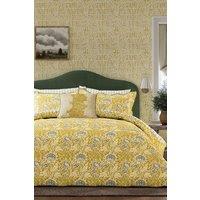 Morris & Co 'Elmcote' Cotton Duvet Cover Set in Yellow | Size: Double