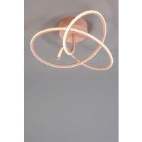 BHS Lighting Glow Whirly Flush Ceiling Light in Pink