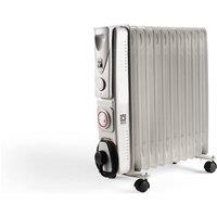 Pifco '11 Fin Oil' Filled Radiator 2500W With Timer & Multiple Heat Set in White