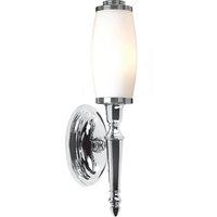 Netlighting Dryden 2 Light Bathroom Wall Light Polished Chrome IP44 G9 in Grey