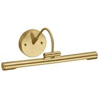 Netlighting Alton LED 1 Light Small Picture Wall Light Brass in Yellow