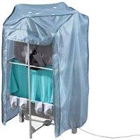 Daewoo 3Tier Heated Airer with Cover, 300W, 30kg Capacity in Grey