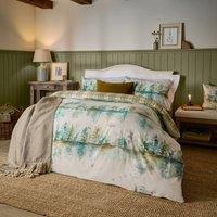 Voyage Maison Wilderness 100% Cotton Duvet Cover Set in Green | Size: Super King