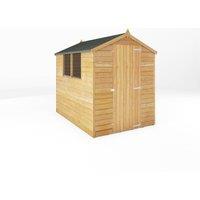 Mercia 7 x 5 Feet Overlap Apex Shed - L215 x W160.3 x H191.9 cm - Brown