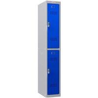 Phoenix Safe Company Personal Locker in Grey/Blue with Electronic Locks, PL1230GBE in Blue