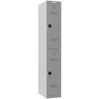 Phoenix Safe Company Personal Locker in Grey with Combination Locks, PL1230GGC, 121L | Size: 180 cm x 100 cm
