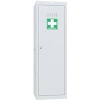 Phoenix Safe Company Light Grey Medical Cube Locker with Key Lock, MC1244GGK, 173L | Size: 120 cm x 100 cm