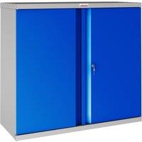 Phoenix Safe Company Stationery Cupboard in Blue with Key Lock, SC1010GBK, 351L | Size: 100 cm