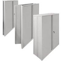 Phoenix Safe Company Stationery Cupboard in Grey with Key Lock, SCF1491GGK | Size: 140 cm x 100 cm