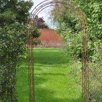 Ascalon Design Ltd Rustic Arch - L140 x W38 x H221 cm - Rusty Iron in Brown