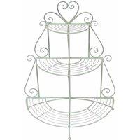 Ascalon Design Ltd Heart Etager 3T - Plant Stand - L71 x W37 x H91 cm - Green