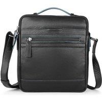 PRIMEHIDE Leather Crossbody Bag with Top Handle in Black