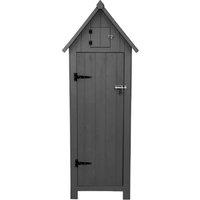 Monstershop Wooden Garden Shed - Dark Grey