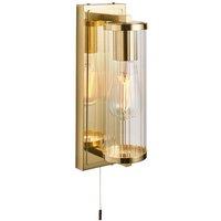 Netlighting 'COMO' Non Dimmable Stylish Contemporary Bathroom Glass Wall Lamp in Yellow