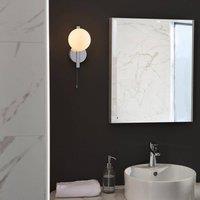 Netlighting 'RIOMAGGIORE' Non Dimmable Contemporary Bathroom Glass Wall Lamp in Grey