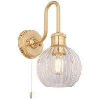 Netlighting 'MARSALA' Non Dimmable Stylish Contemporary Bathroom Glass Wall Lamp in Yellow