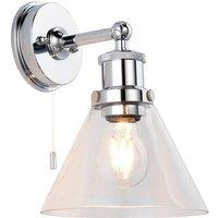 Netlighting 'CATANZARO' Non Dimmable Stylish Contemporary Bathroom Glass Wall Lamp in Grey