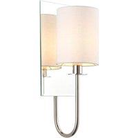 Netlighting 'PISA' Dimmable Stylish Contemporary Indoor Decorative Shade Wall Lamp in Silver