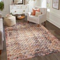 Desire Rugs Aress Washable Modern Living Room Area Rug -Low Pile Lattice Design | Size: 200 cm x 290 cm