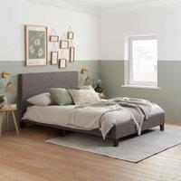 Birlea Bed Frame & Mattress Grey Fabric Sleepsoul Paris | Size: Double
