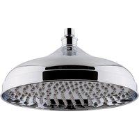 Balterley Fixed Shower Head 300mm Round Suits Wall/Ceiling Arms - Chrome in Silver