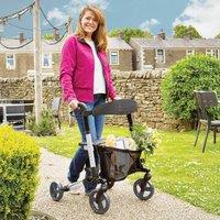 Coopers of Stortford Freedom Lite Rollator with Folding Aluminium Frame in Black