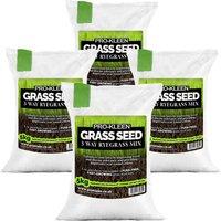 ProKleen Grass Seed 3 Way Ryegrass Mix Fast Germination Multi-Resistant 4 x 5KG in Beige | Size: 20kg