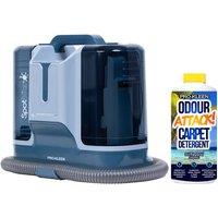 ProKleen Spot Cleaner Carpet Washer 1.8L Tank 650W & 1L Ocean Carpet Shampoo in Grey