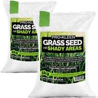 ProKleen Grass Seed for Shady Areas 2x 5Kg Covers Up to 600m2 in Green