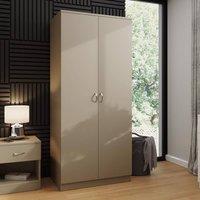 FWStyle Promo 2 Door Double Wardrobe Putty in Beige