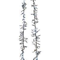Samuel Alexander Cluster Multi-Action String Lights with Timer in White & Warm White in Dark Green