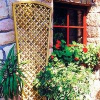 Primrose English Fan Design Trellis Outdoor Garden Wall Privacy 1.83m x 0.8m in Natural