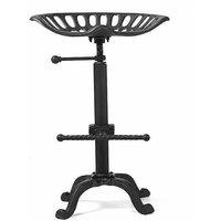 Marco Paul Brown Cast Iron Vintage Industrial Bar Stool