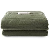 Morphy Richards EverCosy Small Fleece Electric Heated Throw in Green | Size: Double