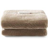 Morphy Richards EverCosy Small Fleece Electric Heated Throw in Beige | Size: Double