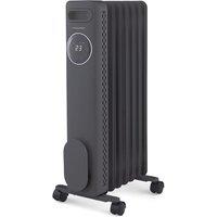 Morphy Richards HeatFlux 1.5kw Digital Oil Filled Radiator with Remote Control in Grey